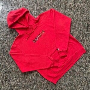 Bronze 56k Champion Hoodie Mens Medium Red Old English Logo Skate Sweatshirt